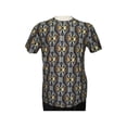 thumbnail image 2 of Men Oscar Banks Turkey Party T-Shirt Satin European 1168-07 Black Gold Fancy, 2 of 6