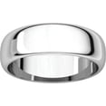 thumbnail image 3 of 6mm Half Round Wedding Band in 18k White Gold - Size 11, 3 of 9