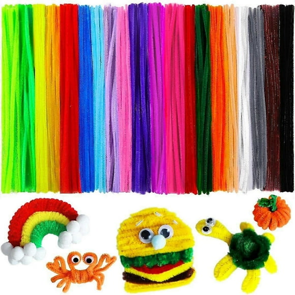 200psc 20 colors, pipe cleaners, chenille stems, craft pipe cleaners, pipe cleaning crafts, arts and crafts supplies