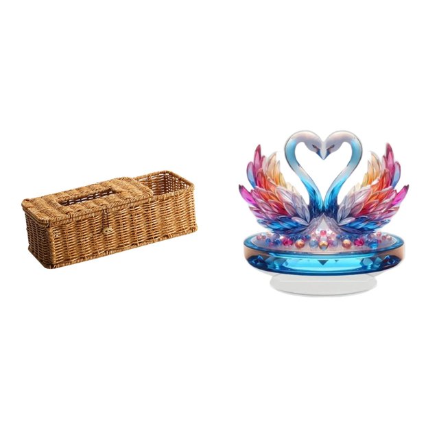 Servilletero Acrílico Con Forma De Cisne Para Guardar Pañuelos, Control Remoto, Centro De Mesa, Decoración De Armario, Estantería, Adorno Para Dormitorio Y Cocina.