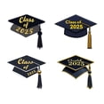 thumbnail image 2 of Pegatinas de Graduación - 4Pcs, Patrón de Gorra de Graduación, para Tarjetas/Invitaciones - Fácil de Pelar/Aplicar, para Decoración de Fiesta de Graduación, 2 of 8