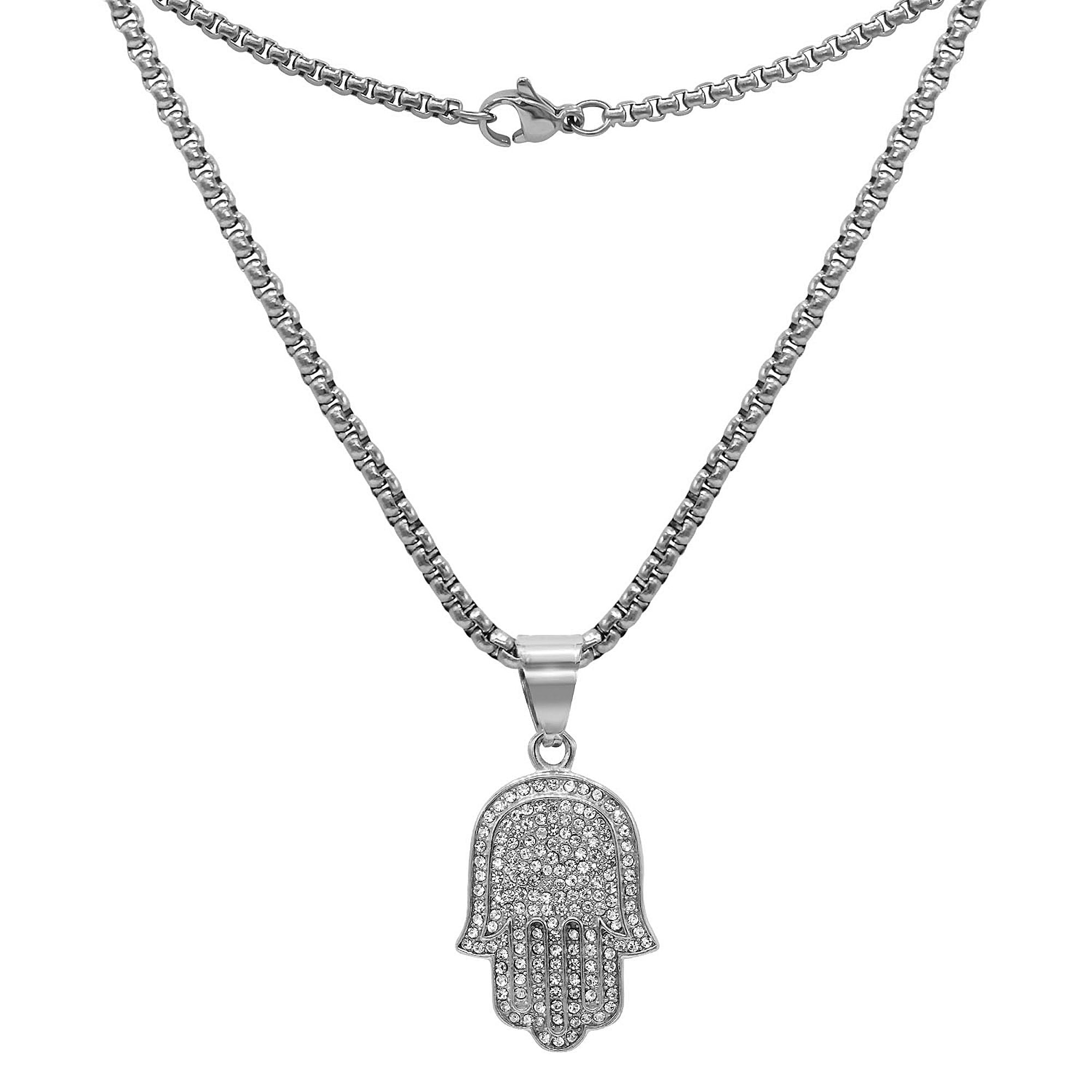 Hamsa Fashion Pendant with Chain