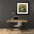 thumbnail image 4 of Olga Wisinger-Florian 20x20 Black Modern Framed Museum Art Print Titled - Live Quietly with Stepmothers (Still Life with Pansies), 4 of 5