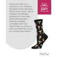 thumbnail image 7 of MeMoi Tropical Drinks Bamboo Blend Crew Socks - Womens - Female, One Size, Black, 7 of 7