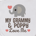 thumbnail image 3 of Inktastic Grammy and Poppy Love Me Grandchild Baby Burp Cloth, 3 of 3