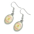 thumbnail image 2 of Taters Not Haters Tots Funny Humor Novelty Dangling Drop Oval Charm Earrings, 2 of 4