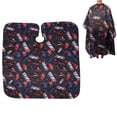 thumbnail image 1 of Hairdressing Apron Hair Cutting Cape, Fashionable Barber Shop Hairdressing Cape Hair Cutting Apron Hair Beauty 160x140cm (black), 1 of 5