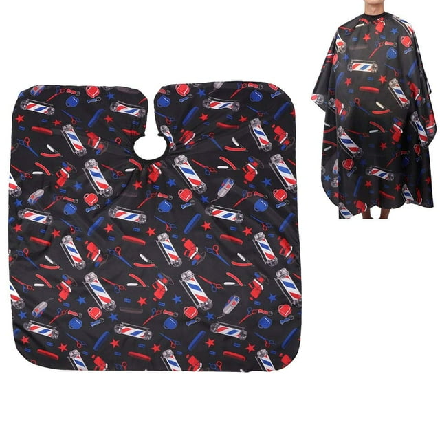 Hairdressing Apron Hair Cutting Cape, Fashionable Barber Shop Hairdressing Cape Hair Cutting Apron Hair Beauty 160x140cm (black)