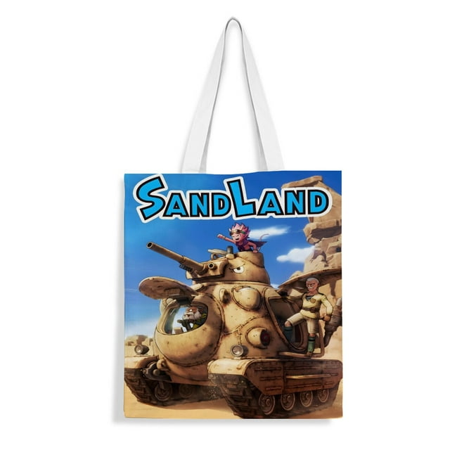 Sandland Bolso de tela con estampado de lienzo para mujer, bolsa de compras reutilizable y estética, con cremallera interior, regalo para mujer,40*40cm.