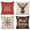 Christmas-4, variant on Hanmun 4PCS Christmas Linen Pillow Case 18 x 18 Inch Winter Xmas Holiday Farmhouse Decoration