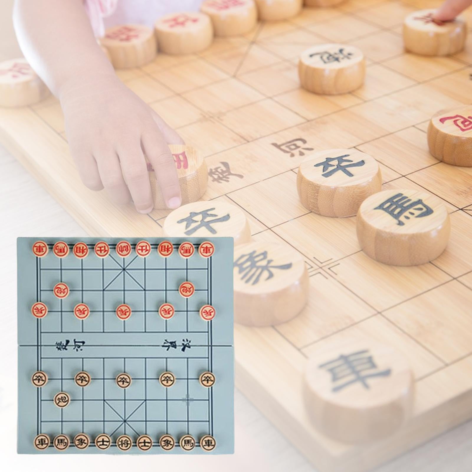 Portable Xiangqi Chinese Chess Set Magnetic Foldable Board Game 25