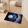 thumbnail image 2 of ODIKA 2'x3' Ultra-Soft Accent Mat, Starry Themed Galaxy Constellation Stars Nebula Motif Map None Washable, Bare feet friendly, Easy Care Indoor rug for Bedside, Footrest, 2 of 7