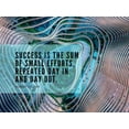 thumbnail image 2 of ArtsyQuotes 24x19 Gold Ornate Wood Framed with Double Matting Museum Art Print Titled - Robert Collier Quote: Sum of Small Efforts, 2 of 4