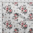 thumbnail image 4 of oneOone Cotton Cambric Red Fabric Floral Quilting Supplies Print Sewing Fabric By The Yard 42 Inch Wide-58, 4 of 4
