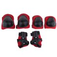 thumbnail image 2 of 6 Unids Patinaje Patinaje Conjunto De Engranajes De Protección Codo Almohadillas Para Palma, Adecuado Para De 3 A 8 rojo DYNWAVEMX Juego de rodilleras y rodilleras para niños, 2 of 8