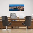thumbnail image 3 of Hieng Wall Art for Living Room Cleveland Skyline Canvas Art Prints Ohio Cityscape Home Decor City Landscape Painting Picture Modern Artwork Wall Decor (only canvas), 3 of 6