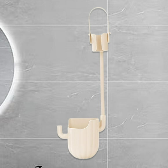 Soporte para secador de pelo Salvador estante para baño ajustable montado en la pared beige