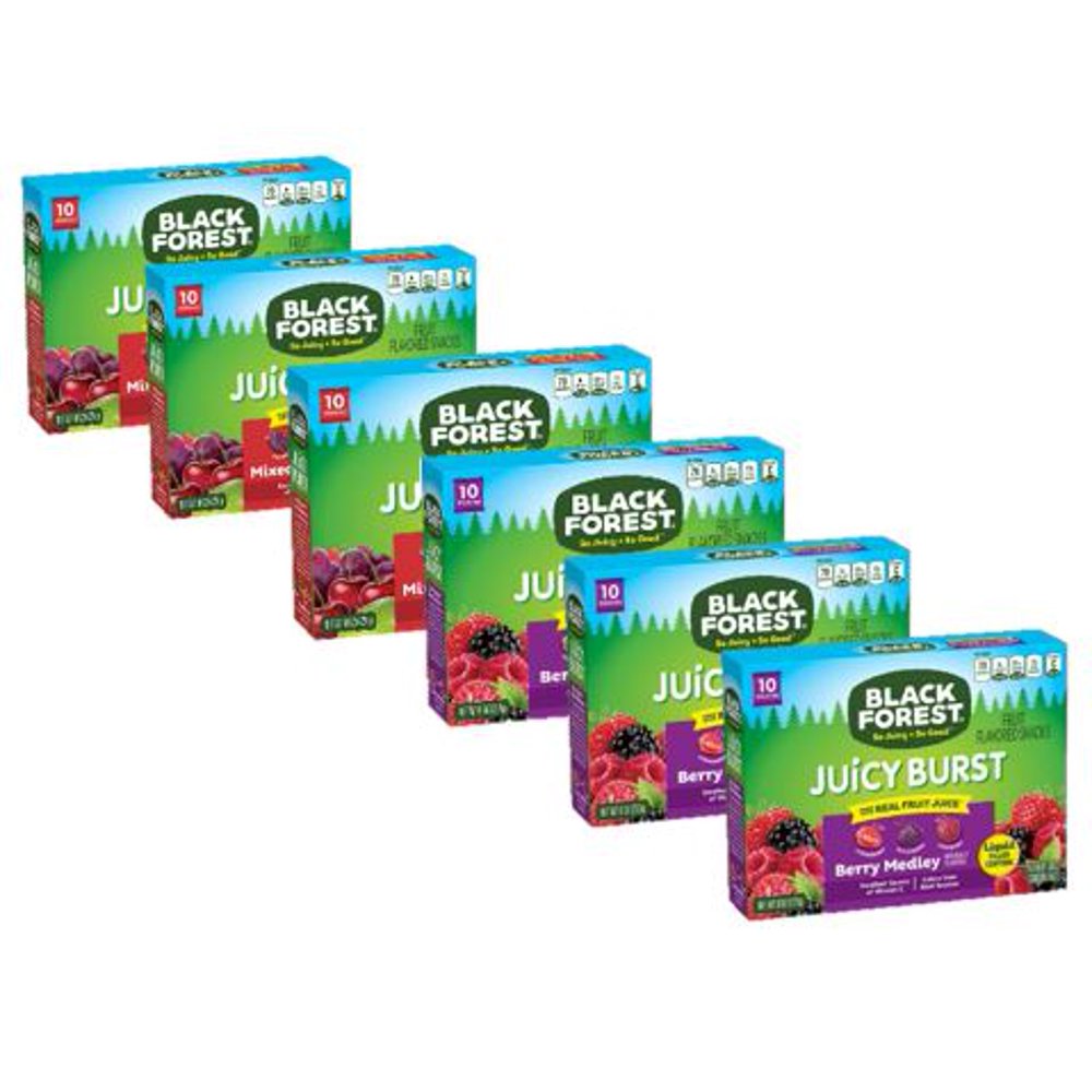 Black Forest Fruit Snacks Mixed Fruit & Berry Medley Variety Pack, 60