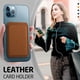 thumbnail image 3 of Funda de cuero transparente con tarjetero para iPhone, 15 Pro Max, 14, 13, 12, 11, XR, XS, X, 7, 8 Plus, Mini, Magsafe, cubierta de carga inalámbrica, 3 of 4