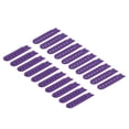 thumbnail image 1 of 10 Paires de Courroies Snapback, 7 Trous, Boucle à Pression Réglable en Plastique pour Chapeau (Violet Foncé), 1 of 7