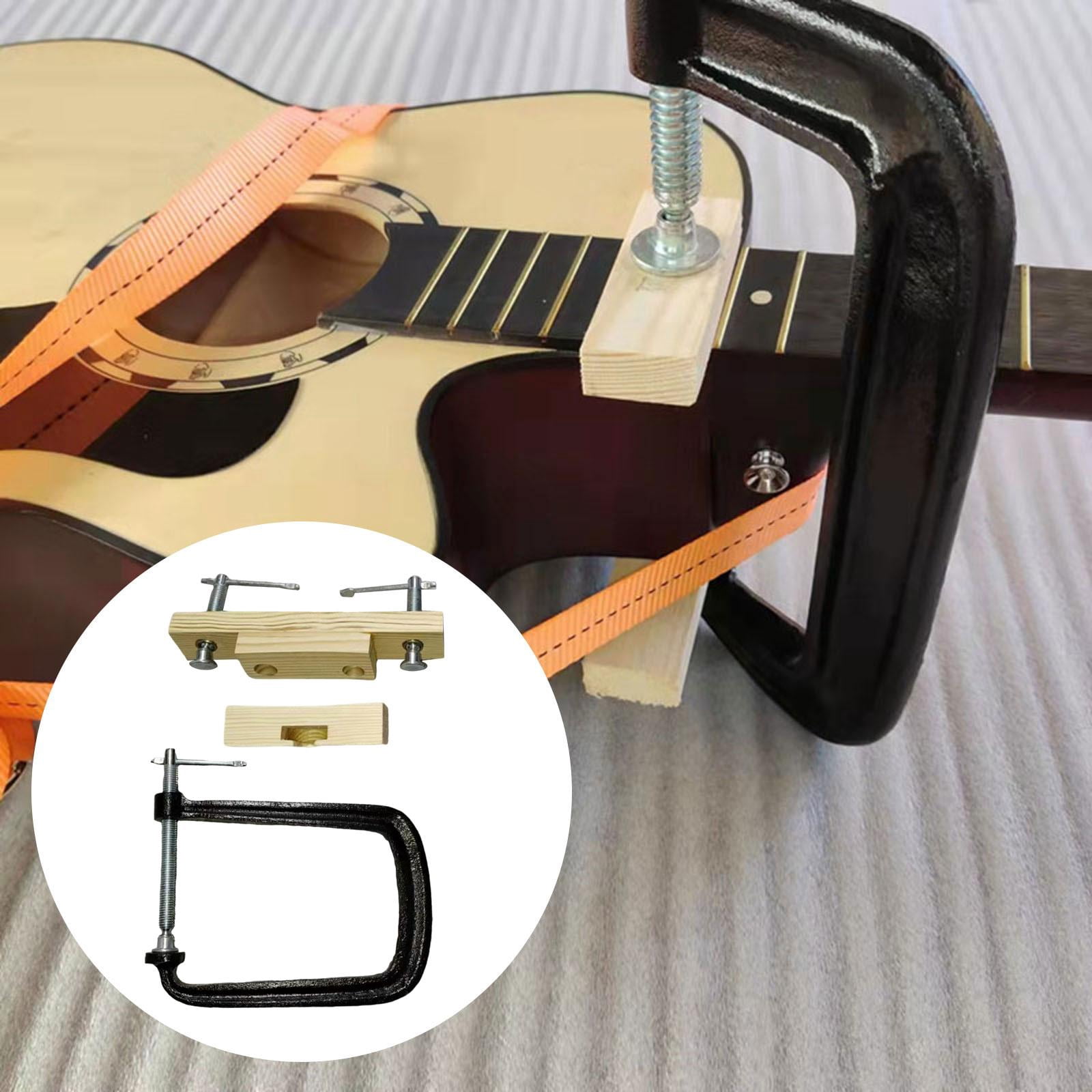 yotijay Folk Acoustic Guitar Bridge Clamp Luthier Tool Accessory Bridges Repair Tool with accessories