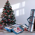 thumbnail image 2 of Hearth & Harbor Set of Holiday Christmas Wrapping Paper Storage Box and Wrapping Paper Storage Roll, Gift Wrap Organizer, Blue, 2 of 6