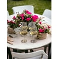 thumbnail image 2 of Set of Four Clear Tritan Plastic Stemmed All Purpose Wine Glasses, 2 of 5