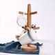 thumbnail image 4 of 1-Piece Wooden Drain Cup Holder, Household Tea Cup Holder, Solid Wood Holder, Storage Rack, 4 of 4
