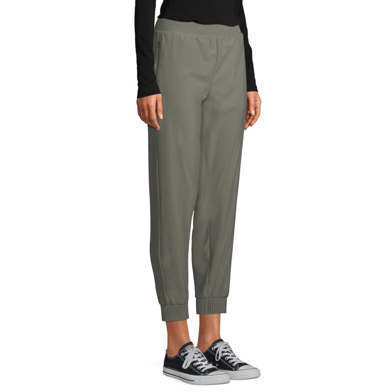 Athletic Works Women's Athleisure Commuter Jogger Pants with Zip Pockets 