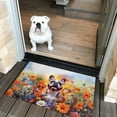 thumbnail image 2 of Welcome Spring Summer French Bulldog Portrait Flower Blue Sky Doormat Dog Lover Gifts Indoor Outdoor Welcome Mat - 12001, 2 of 5