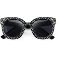 thumbnail image 2 of Gafas de sol con forma de ojo de gato y estrellas de cristal brillante vintage para mujer, gafas de sol con purpurina novedosa, 2 of 5