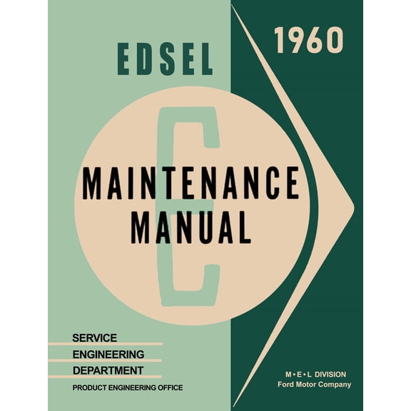 Detroit Iron OEM 1960 Edsel Shop Manual