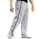 thumbnail image 1 of Puntoco Pantalones casuales largos para hombre, con hebilla, de tubo recto fácil de ajustar, con cordón, pantalones casuales de talla grande, 1 of 4