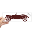 thumbnail image 1 of Geometric Classic Cars Brown Outline Rectangle Bumper Sticker Notebook Window Decal, 1 of 1