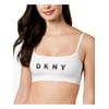 DKNY Womens Low Impact Running Bra Top White L
