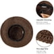 thumbnail image 4 of Womens Floppy Straw Sun Hat Foldable Packable Wide Brim Summer Beach Hat Crochet Bucket Hat, 4 of 5