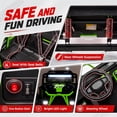 thumbnail image 6 of iRerts 36V Powered Ride on Toys for Big Kids, 2 Seater Ride on Cars with Metal Frame, Bluetooth Music, 4 Wheels Suspension, Electric Ride on Vehicles for Boys Girls, Green, 6 of 8