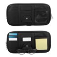 thumbnail image 4 of Coche Sol Visera Organizador PU Cuero con Multi-Bolsillos Cremalleras Negro, 4 of 7