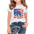 thumbnail image 6 of ZVNAΖH Unisex Kids' Independence Day Print T-Shirt, Boys & Girls Casual Short Sleeve Crew Neck Patriotic Top for 2-14 Years, 4th of July Streetwear, 6 of 6
