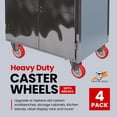 thumbnail image 3 of Caster Wheels Online Best Service, poliuretano rojo de 4 pulgadas, 3 of 6