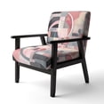 thumbnail image 3 of Designart "Angles Transcendants en Rose I" Chaise d'Appoint Rembourrée - Fauteuil Moderne pour Salon, 3 of 7