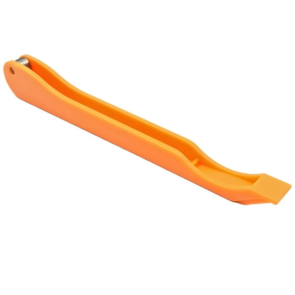 Stained Glass Foiling Tool, 7/32 Inch Professional Glass Crafting Applicator, Orange Plastic Handle, Precision Copper Foil Roller for DIY Glass Art Projects, Soldering Supplies