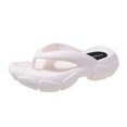 thumbnail image 2 of Women Flip Flops Non- Slides Sandals Casual Soft slipper Women's Platform Flip Flop With Arch Support Casual Comfortable Flip Flops Summer Beach Sandals Thong Slippers White CN:40/US:7.5, 2 of 9