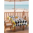 thumbnail image 2 of Outdoor Tablecloth with Umbrella Hole for Patio/Picnic/Party/Camping, Pig Sunflower Western Waterproof Table Cloth Rectangle Table Cover Washable, Rustic Daisy Black Buffalo Plaid (52"x 70"), 2 of 8