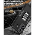 thumbnail image 4 of Funda Super Case para Samsung Z Fold 4, compatible con soporte magnético para coche, protección total de 360°, soporte de anillo, 4 of 5
