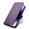 thumbnail image 5 of Allytechgroup RFID Blocking Leather Flip Wallet Cell Phone Case with 1 Case for Apple iPhone 16 Purple, 5 of 7