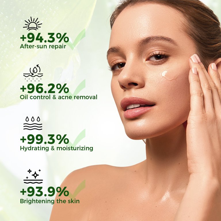 OUKEYA Aloe Vera Gel Soothing & Hydrating for Face & Body 5.07 Fl Oz