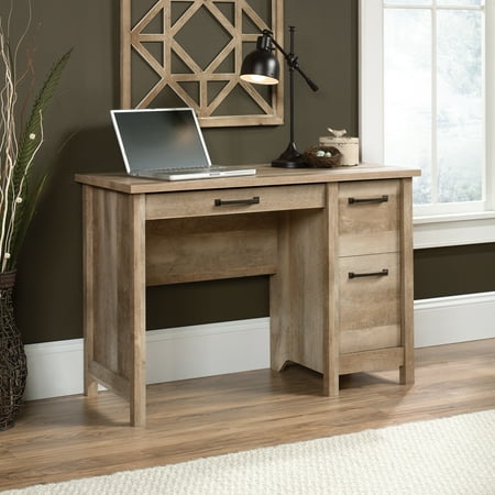 UPC: 0042666056427 | Sauder Cannery Bridge Wood Writing Desk with Drawer  Lintel Oak