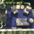 thumbnail image 2 of Garland Rug Garden Trellis Polypropylene Navy Indoor/Outdoor Area Rug, 9' x 12', 2 of 7