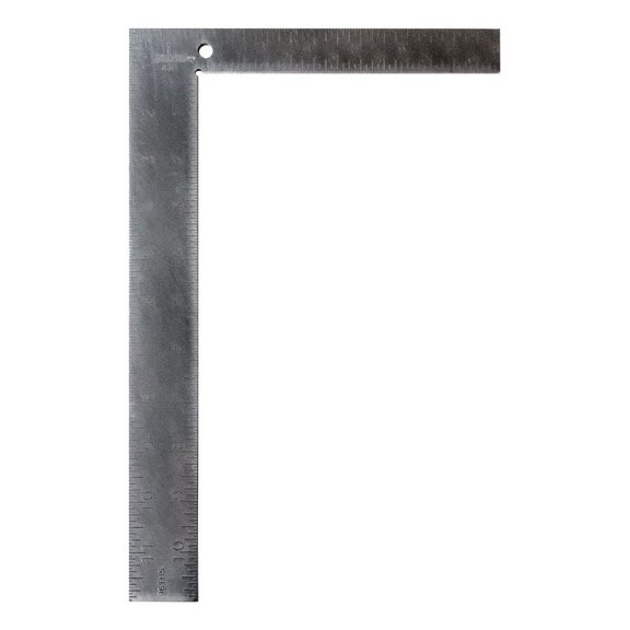 Johnson Level & Tool 430 Steel Carpenter Square, 8" x 12", Silver, 1 Square